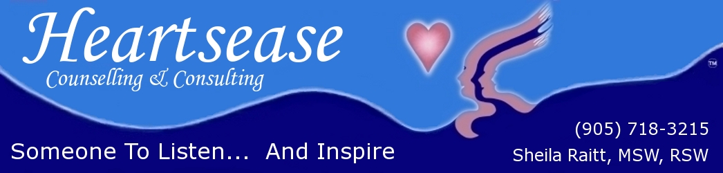 Heartsease Counselling & Consulting - Someone To Listen - Sheila Raitt MSW, RSW